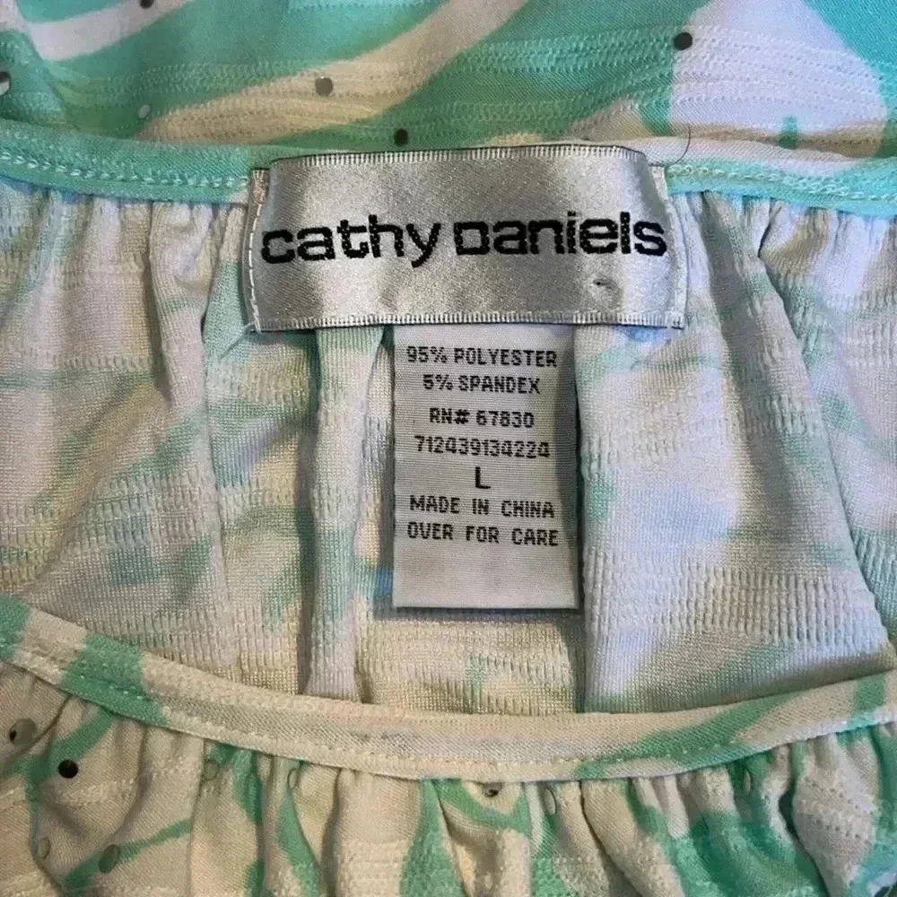 Cathy Daniel’s Sparkle Spandex Top A4 - Picture 3 of 3